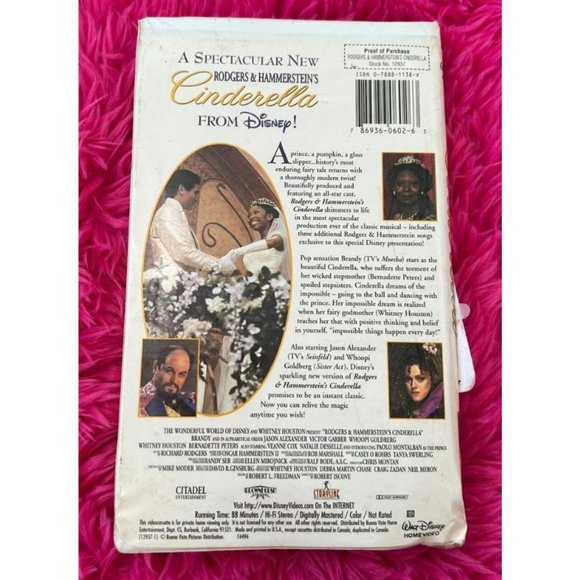 RODGERS & HAMMERSTEIN'S CINDERELLA VHS - Picture 2 of 3
